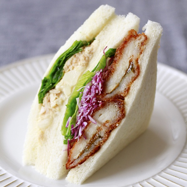 柚子＆梅風味のチキンサンド